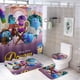thumbnail image 1 of Producciones de sueños-theme 4-Piece Shower Curtain Set with Rugs, Waterproof Bathroom Decor Set Includes Bath Mat, U-Shaped Rug, Toilet Lid Cover and Curtain with Hooks, 1 of 6