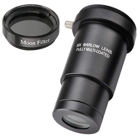Kit de lentes y filtros lunares Barlow Starboosa 5X para telescopio