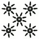 thumbnail image 1 of Protectores de alas de dardo Jizlan 40 piezas negro, 1 of 9