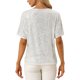 thumbnail image 3 of INSPIRE CHIC Camisa de lentejuelas para mujer con mangas dolman brillantes para fiesta, blusa de gran tamaño con brillo plateado M, 3 of 6