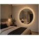 thumbnail image 4 of Espejo Led Redondo 60x60 Cm Dorado Diseño Moderno Minimalista, 4 of 5