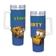 thumbnail image 4 of Stinky y Dirty Vaso aislado de acero inoxidable con asa, diseño temático, regalo para familia, amigos y fans; incluye pajita y encaja en el portavasos estándar, 40 oz, 4 of 6