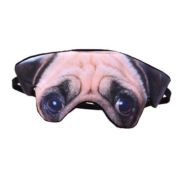 Máscara de Sueño 3D HXINFU con Diseño de Perro para Viaje