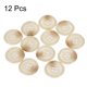 thumbnail image 3 of Uxcell 12 piezas de botones de costura de resina, 25mm 1 pulgada 4 agujeros botones redondos para abrigo, traje de hombre, ropa de vestir, caqui, 3 of 7