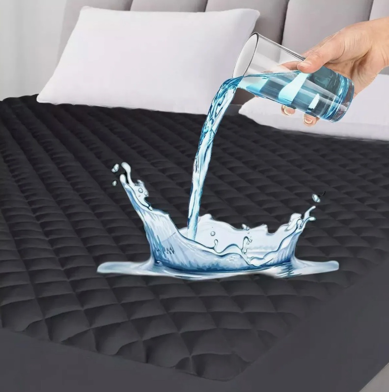 Riqui - Cubrecolchón Impermeable Negro