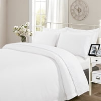 Hebra - Juego Sabana Broderie Malaga 1.5P Blanco