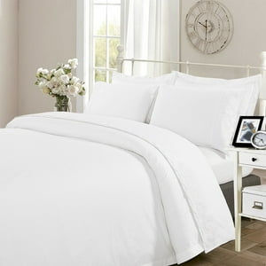 Hebra - Juego Sabana Broderie Malaga 1.5P Blanco