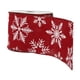 thumbnail image 4 of Lazos De Regalo De Cinta Navideña Con Borde De Alambre Para Manualidades De Festivales, Regalos De Fiesta, Copos De Nieve Blancos, 4 of 5