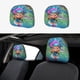 thumbnail image 1 of Luna Petunia Funda Protectora Universal para Reposacabezas de Coche, Funda Elástica para Reposacabezas de Asiento de Auto, Funda de Tela Antipolvo, Accesorios de Interior 2 Piezas, 1 of 6