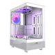 thumbnail image 1 of Gabinete Airflow Hurricane Mini White ATX con 5 Ventiladores Auto RGB, 1 of 3