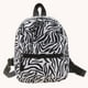 thumbnail image 1 of Women Zebra Leopard Cow Print Backpacks Nylon Shoulder Bag Students High School Small Book Bag Female Mini Rucksack mochila, 1 of 3