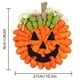 thumbnail image 3 of 1pc, 12inch Halloween Wreath Witch Moon Wreath Halloween Pumpkin Wreath Halloween Pairing Pendant Door Hanger Porch Decoration Halloween Decorations (Pumpkin Head), 3 of 4