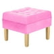 thumbnail image 2 of Pouf Wood 1c Felpa 05 Rosado, 2 of 4