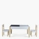 thumbnail image 3 of Pack Infantil 1 Mesa 2 sillas Santino Natura/Blanco, 3 of 8