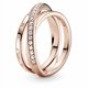 thumbnail image 2 of Anillo Pandora Crossover Pave Triple Band, 2 of 2