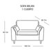 thumbnail image 4 of Sofa Lino Milan 2 Cuerpos Gris Oscuro, 4 of 5