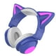 thumbnail image 2 of Cat Ear Wireless Bluetooth Headset Auriculares Auriculares Auriculares Nuevo Púrpura, 2 of 3