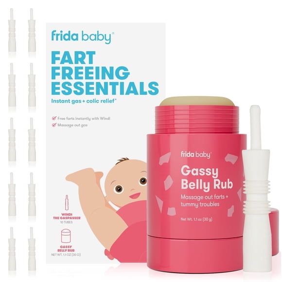 Fart Freeing Essentials Frida Baby Windi Gaspasser + Gaseado para el vientre