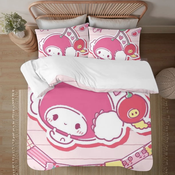 Cogimyun 3-Piece Bedding Set For Kids Boys Girls Adult Cartoon Warm Cute Fashion Holiday Present Gift Bed Sheets