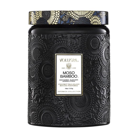 Cera de coco Candle Voluspa Moso Bamboo, 532 ml, 100 h, quemada, EE. UU.