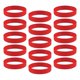thumbnail image 1 of 15 Piezas / paquete Pulseras de silicona simples Pulseras de goma de moda Rojo, 1 of 5