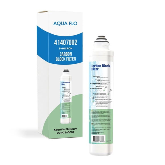 Filtro De Bloque De Carbón De Repuesto Para Ro Aqua Flo Platinum Qcro