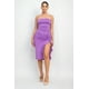 thumbnail image 1 of Vestido Tubo Con Volantes Y Abertura, 1 of 5