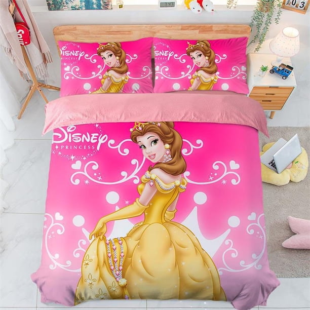Cinderella printed 3D Princess Ariel/Aurora/Sofia Bedding Sets,Anime bed supplies set duvet cover bed comforter set bedding set Bed Sheets
