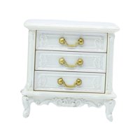 Bothyi - Dollhouse Night Stands Simulación Mesita De Noche Accesorio Juego De Imaginación 3 Capas