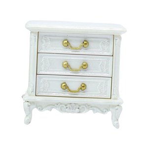 Bothyi - Dollhouse Night Stands Simulación Mesita De Noche Accesorio Juego De Imaginación 3 Capas