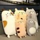 thumbnail image 2 of Peluche almohada suave de gatito kawaii 40 cm color marrón claro, 2 of 3