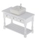 thumbnail image 5 of 1:12 Dollhouse Miniatura Cerámica Lavabo Ba?o Fregadero Con Gabinete, 5 of 5