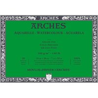 Block Acuarela Arches 300Gr Grano Fino 20 Hojas 18 X 26 Cm