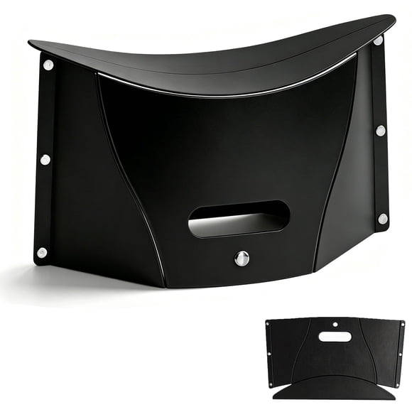 Taburete plegable portátil koofull de 9 onzas negro