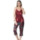 thumbnail image 3 of Pijama Satín Capri Top Pabilos Estampado | Estilo Natural, 3 of 3