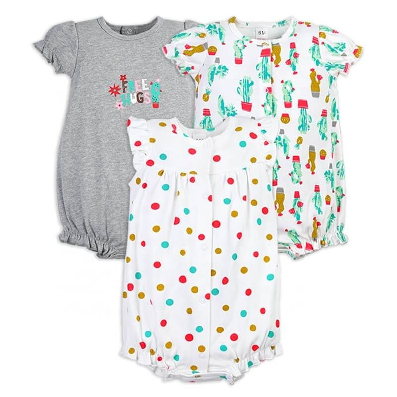 Babykids Divana - Set 3 Enteritos Abiertos - Niña 6m Captus