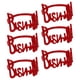 thumbnail image 2 of Juego De Anillos Para Servilletas Con Letras Bismillah * 6 Hebillas Para Servilletas Para Casa De Vacaciones, Boda, Rojo, 2 of 5