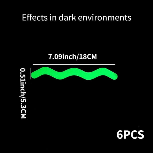 6pcs Non-Slip Bathtub Stickers - Luminous and Anti-Slip Bathroom Accessories for Safe and Comfortable Bathing Experience
