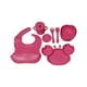 thumbnail image 1 of Set Alimentacion Bebe Silicona Plato Cangrejo Rosa, 1 of 5