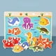 thumbnail image 1 of Children's Mushroom Nails Hand Grab Board Early Education Puzzle Wooden Puzzle Toys Fruit And Vegetable Cognitive Plane Puzzle Puzzle, 1 of 5