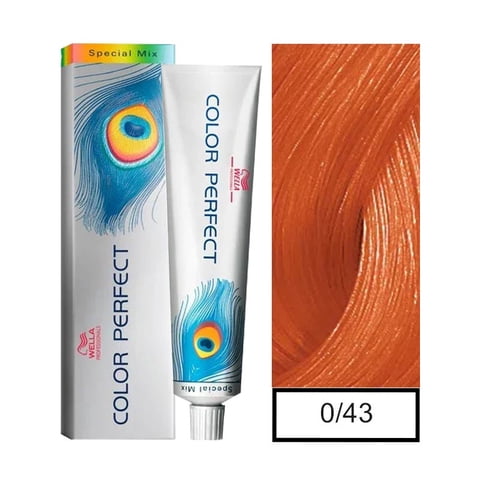 Wella - Tintura Semipermanente Color Perfect Mix 0/43 60Gr + Oxidante