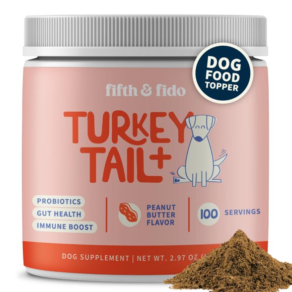 Suplemento para perros Fifth & Fido Turkey Tail para apoyo inmunológico