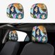 thumbnail image 1 of Funneh Krew Funda Protectora Universal Para Reposacabezas De Coche Funda Elástica Para Reposacabezas De Asiento De Auto Funda De Tela Antipolvo Accesorios De Interior 2 Piezas, 1 of 6