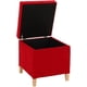 thumbnail image 3 of Pouf Baúl Rucato Rojo Altea 46x46x50 cm, 3 of 3