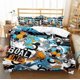 thumbnail image 1 of Football Graffiti Quilt Duvet Cover Set Soft Bed Linen Pillowcase Children3-Piece Bedding Set, 1 of 5