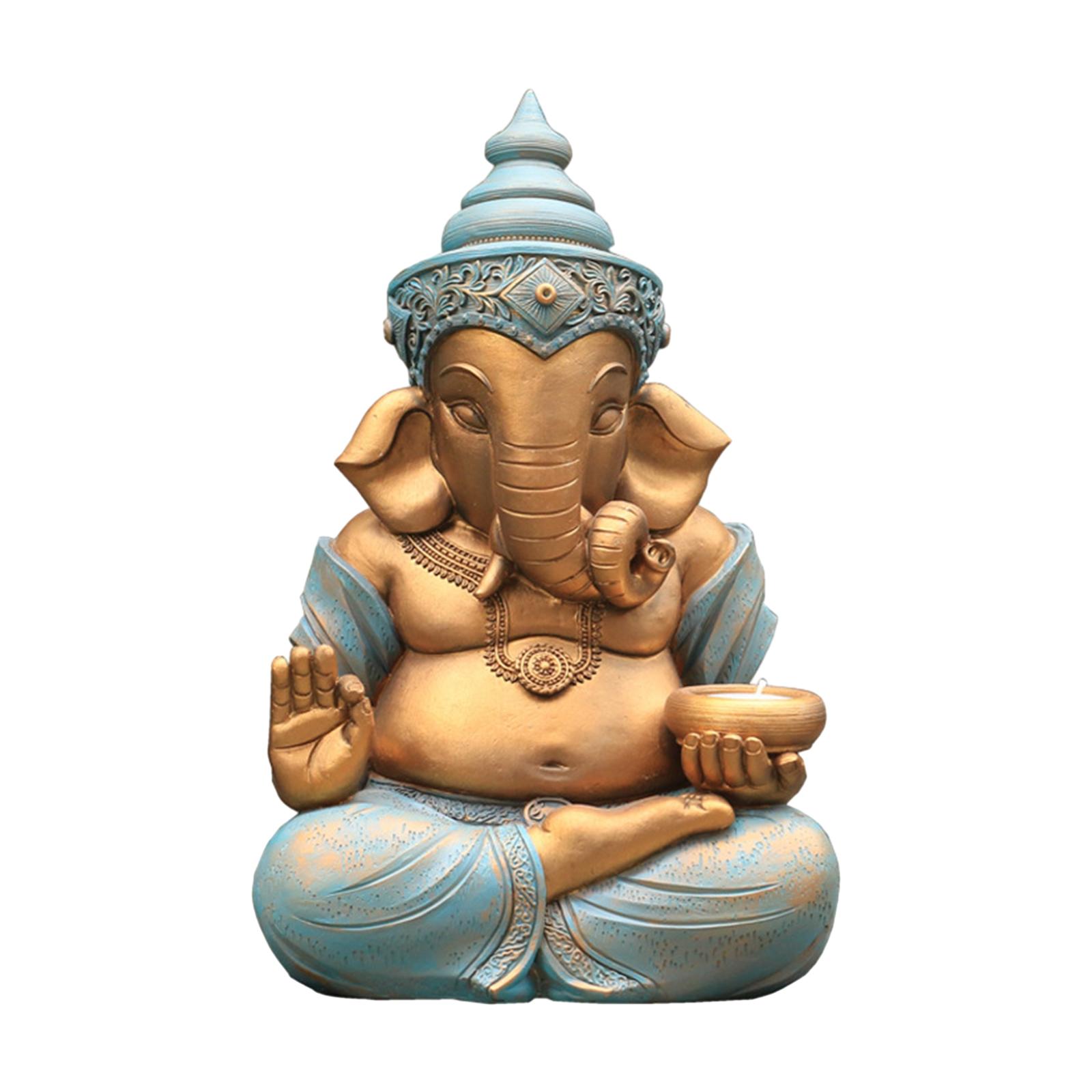 Magideal - Estatua De , Estatua De Jardín, Manualidades, Estatuilla India De Ganesha, Adorno De Feng Shui Para Jardín, Regalo De Inauguración De La Casa,