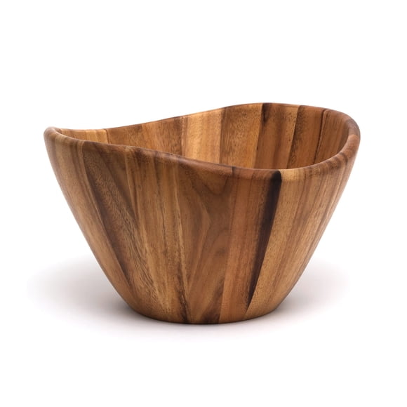 Cuenco para servir Lipper International Acacia Wave de 12 cm x 18 cm