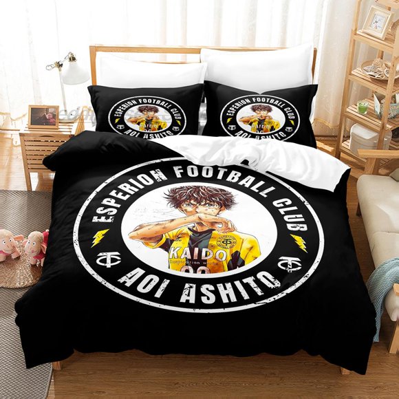 Ao Ashi AOASHI Bedding Set Bed Set Aldult Kid Bedroom Duvetcover Sets football bed sheet set