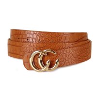 Carven Paris - Cinturón De Mujer Iris Camel