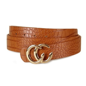 Carven Paris - Cinturón De Mujer Iris Camel